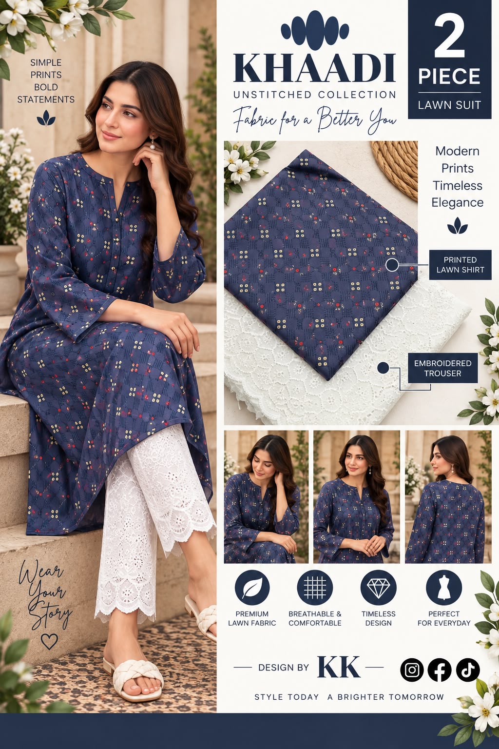 KHAADI LAWN PRINT 2026
