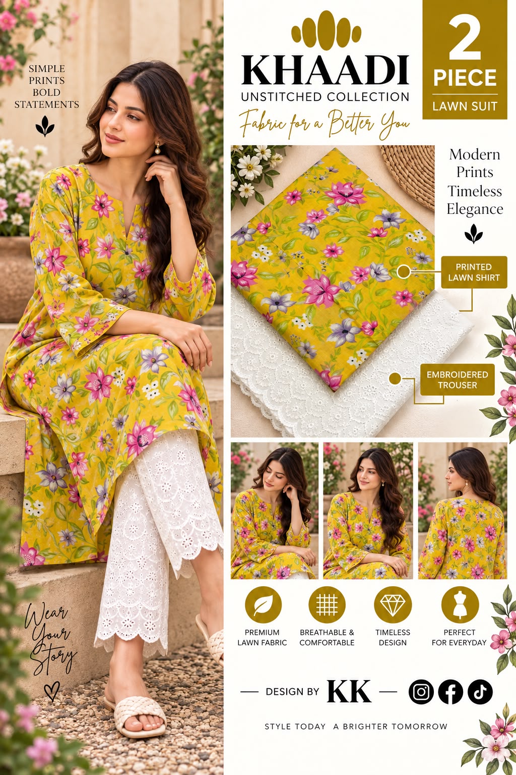 KHAADI LAWN PRINT 2026