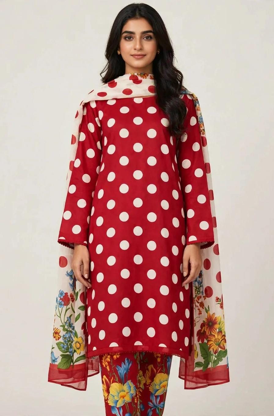 Printed Lawn With Chiffon Dupatta Collection