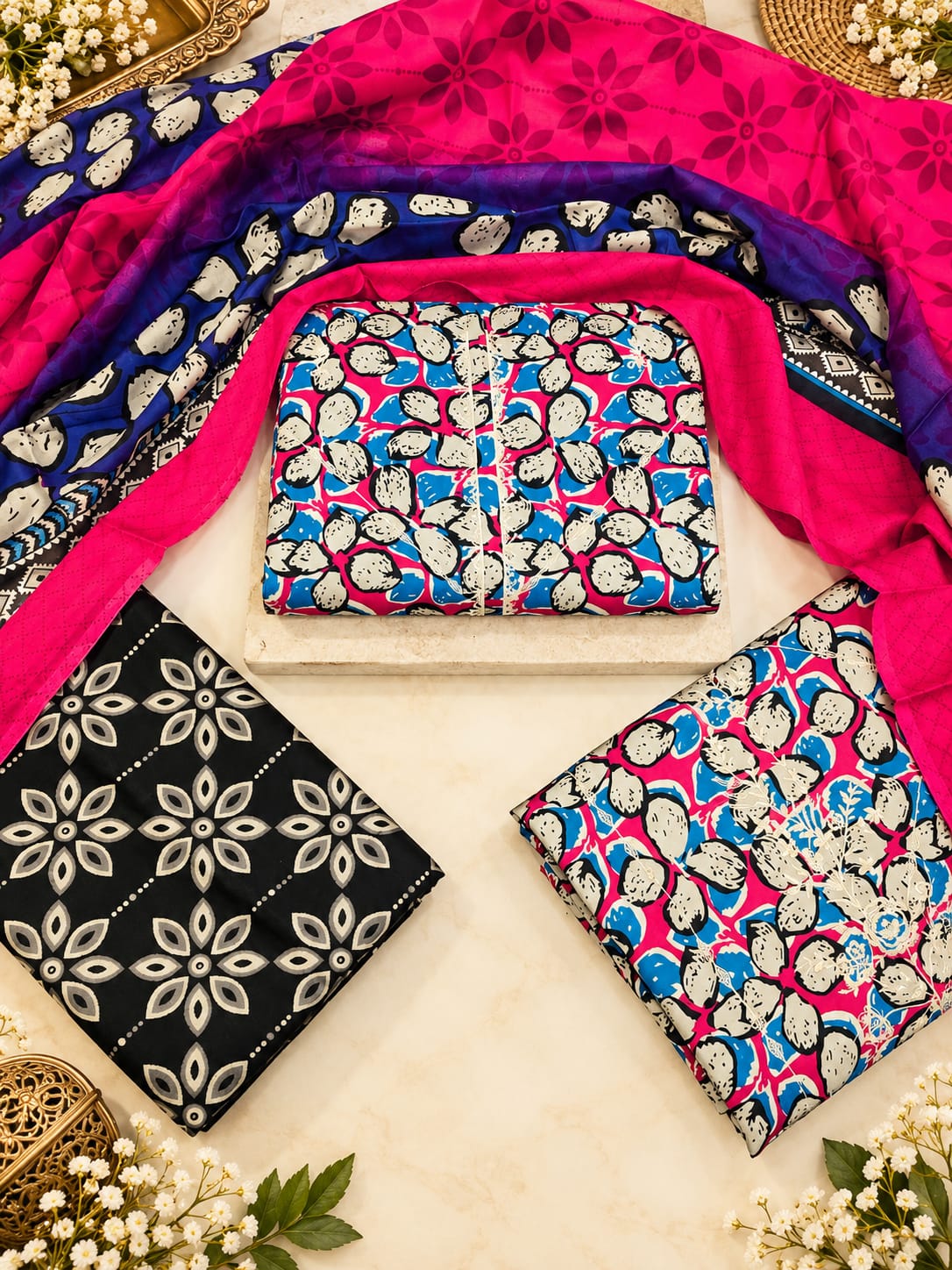 EMBROIDED COTTON 3 PCS LAWN