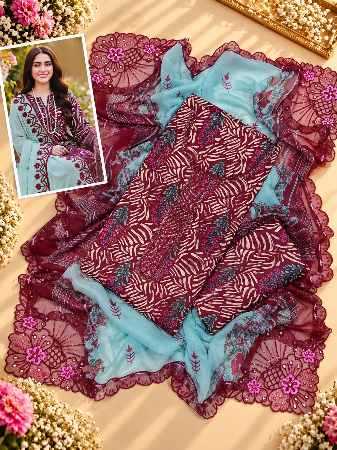 EMBROIDERED LAWN