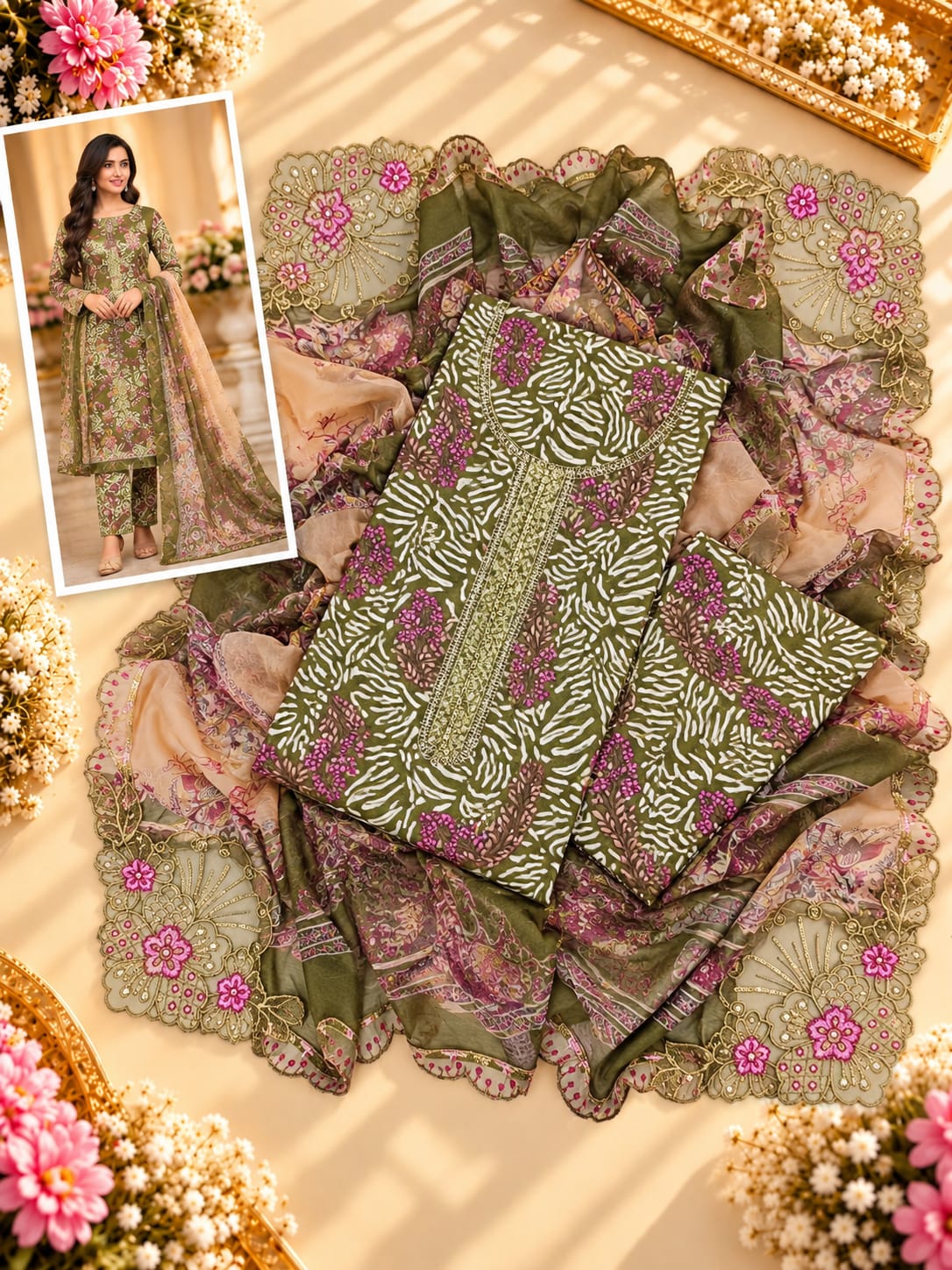 EMBROIDERED LAWN