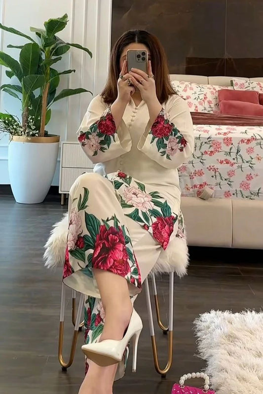 Floral Digital Printed