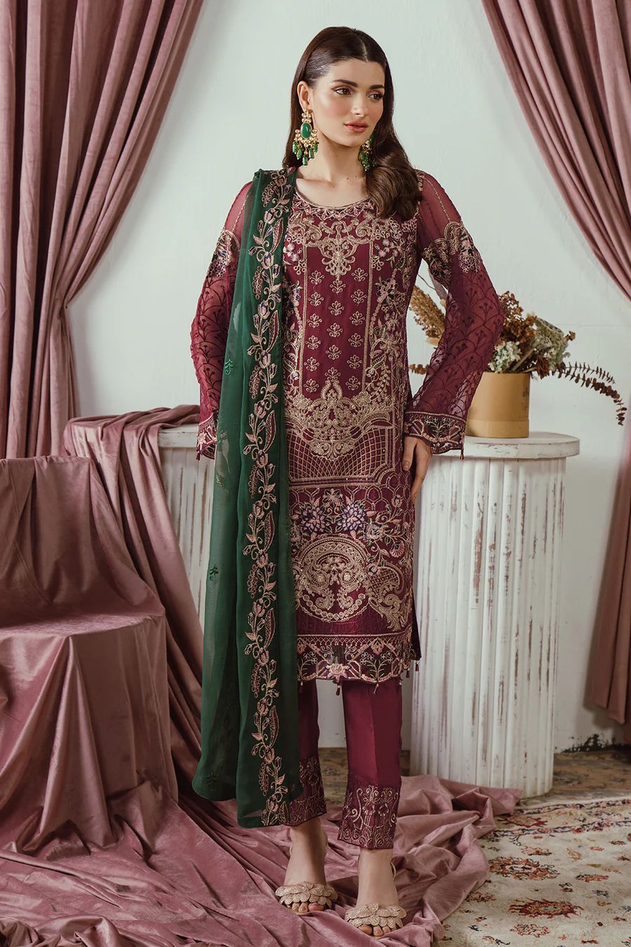 Ramsha Chiffon Embroidered Collection