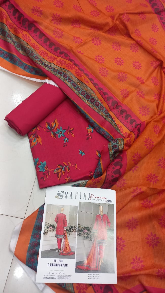 Safina 3 Pcs Lawn Suit