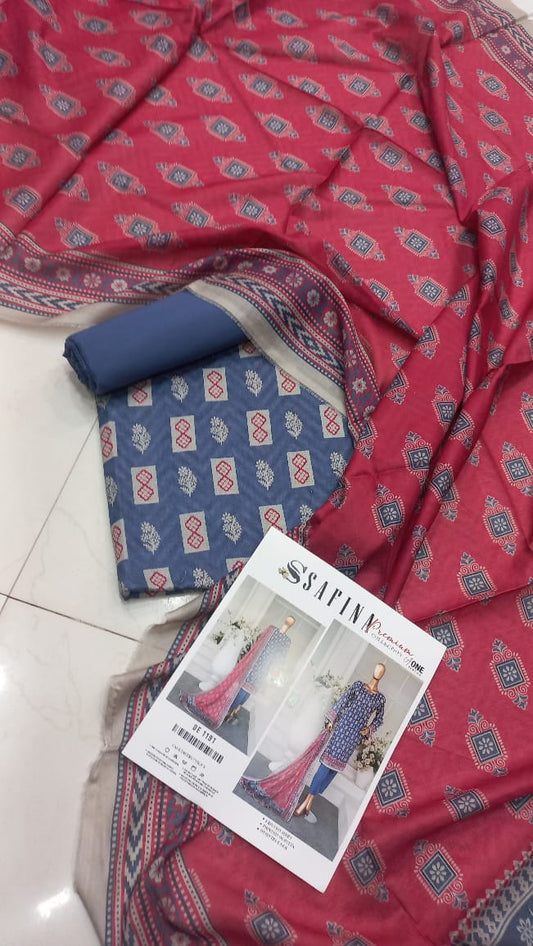 Safina 3 Pcs Lawn Suit