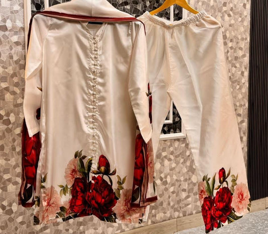 Silk Digital Printed Co-ords Set