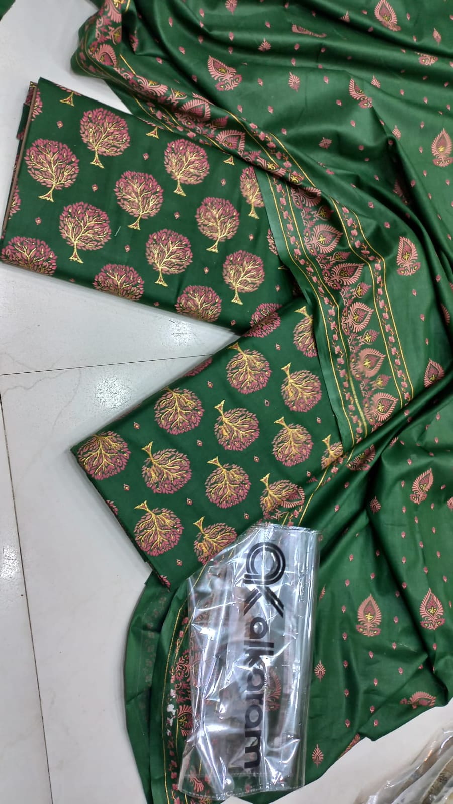 Al-Karam Kasturi Cotton Printed 3 Pcs Suit