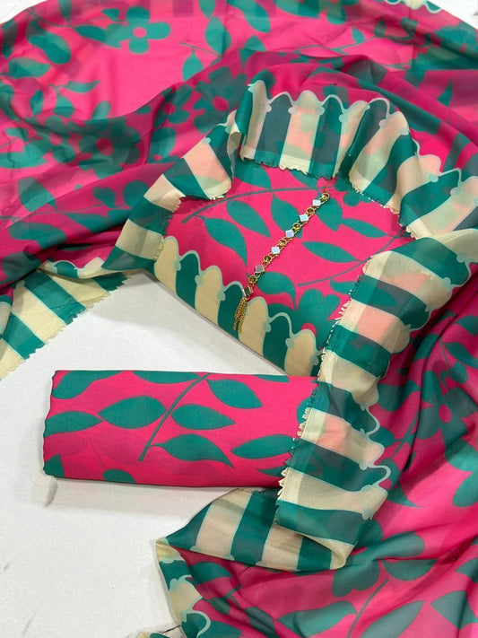 Floral Digital printed