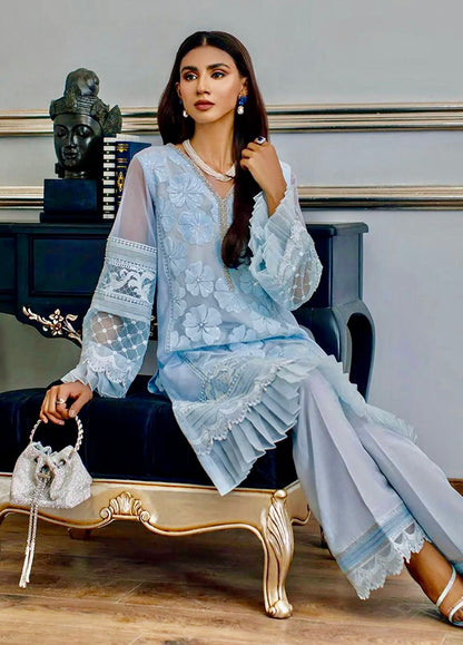 Agha Noor Hand Embellished Organza Dress