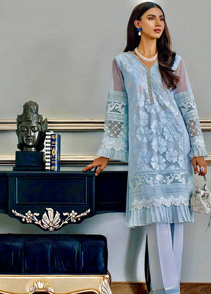 Agha Noor Hand Embellished Organza Dress