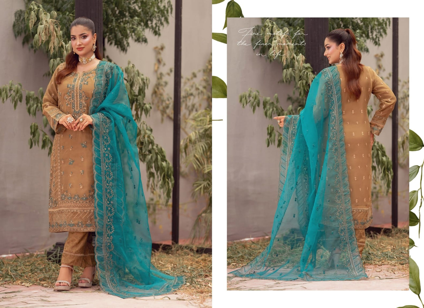 FALIHA Fancy ORGANZA Embroidered Collection 𝟸𝟶𝟸𝟼