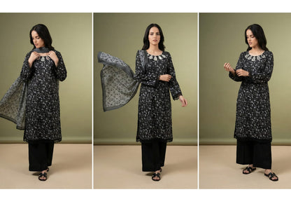 BLACK & WHITE DIGITAL PRINED LAWN COLLECTION 2026