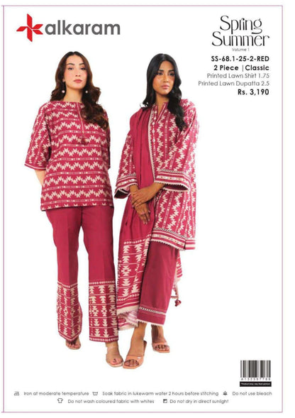 AL-KARAM 2 PC Shirt Dupatta