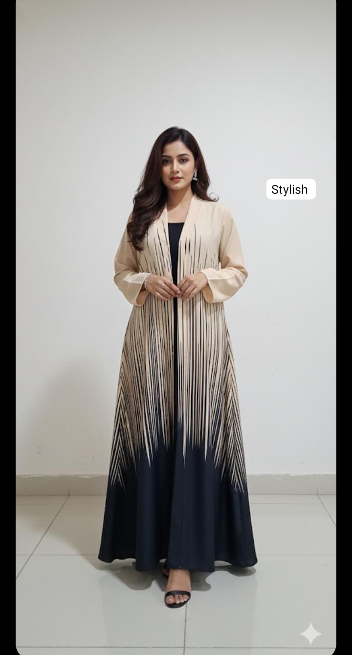 Front open abaya