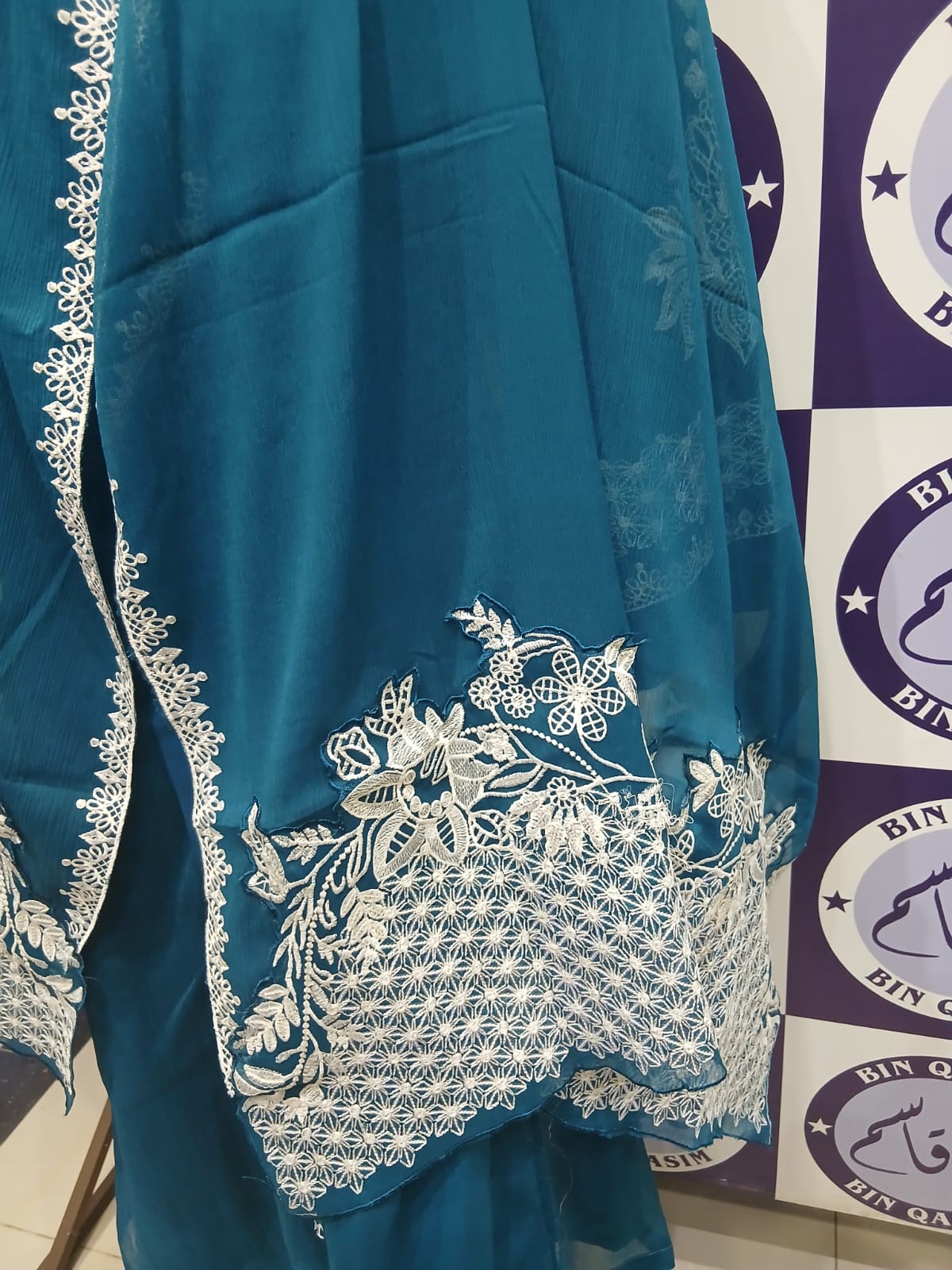 AZURE CHIFFON EMBROIDERED COLLECTION