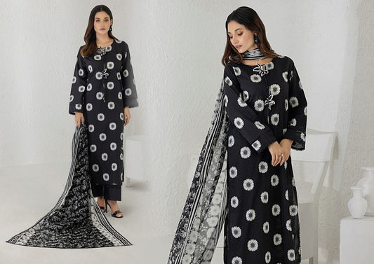 BLACK & WHITE Digital Premium Printed Lawn Collection