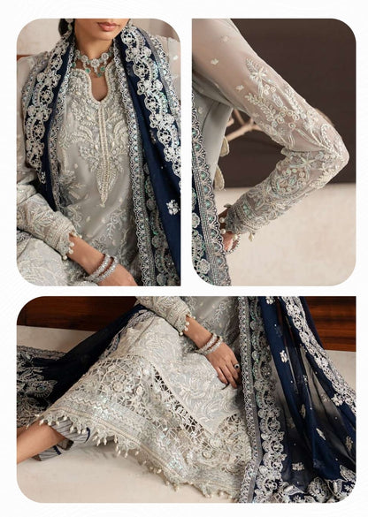 Gulaal Unstitched Embroidered Chiffon