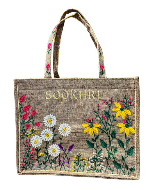 Sookhri brand with full Embroidery tod bag