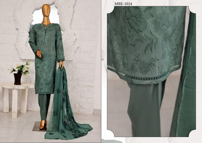 Mother's Embroidered Bamber Chiffon Dupatta