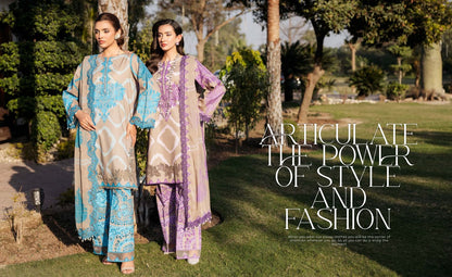 CHARIZMA SHEEN Embroidered Lawn