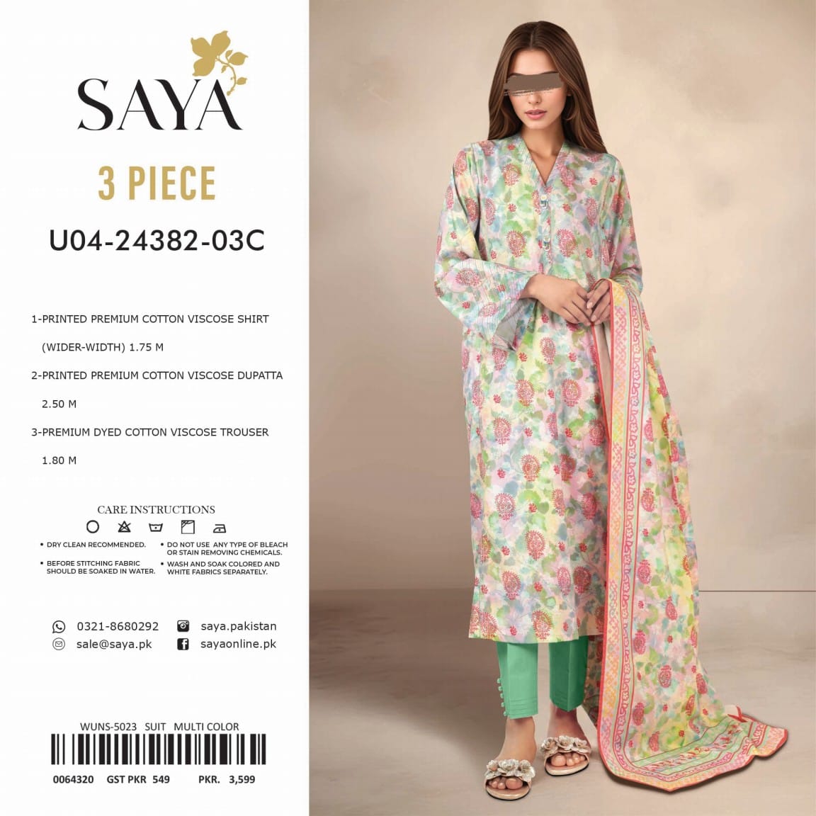 SAYA 3 Piece WINTER Collection