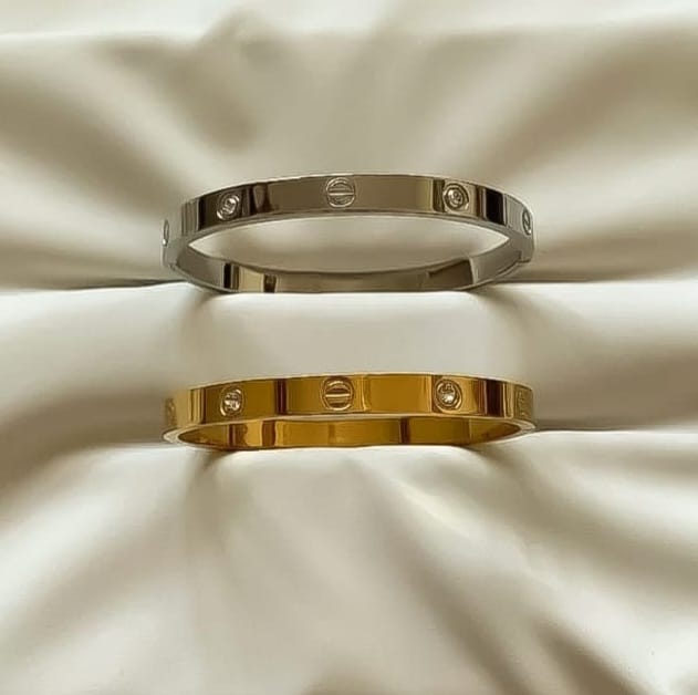 stainless steel bangles two