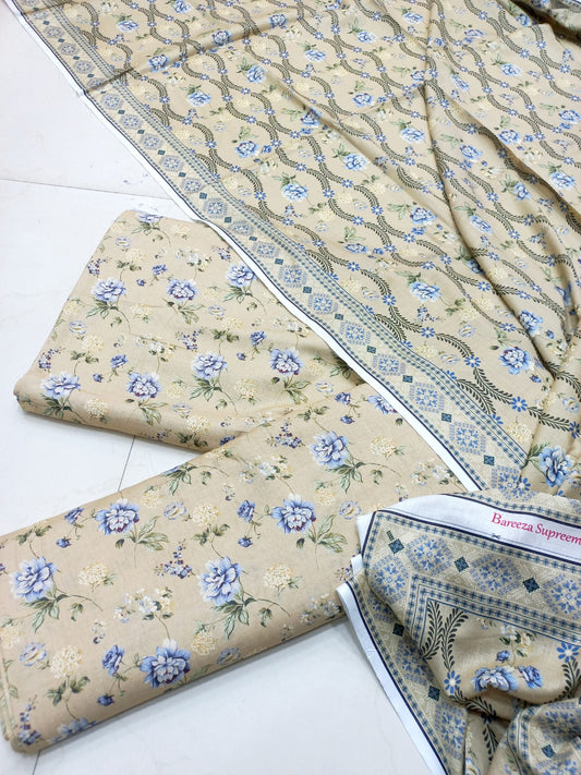 Bareeze Lawn 3 Pcs Printed