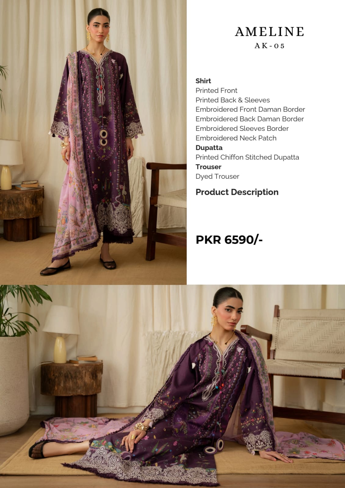 Print Luxe by Aabyan Embroidered Linen Collection