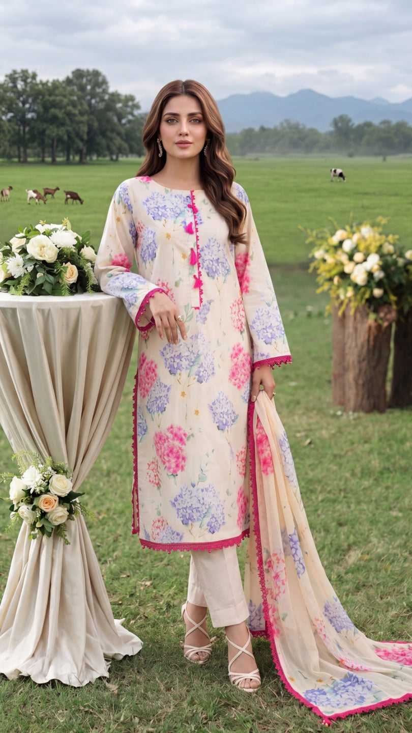 COLORS DIGITAL PRINTED LAWN CHIFFON DUPATTA EDITION