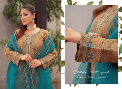FALIHA Fancy ORGANZA Embroidered Collection 𝟸𝟶𝟸𝟼