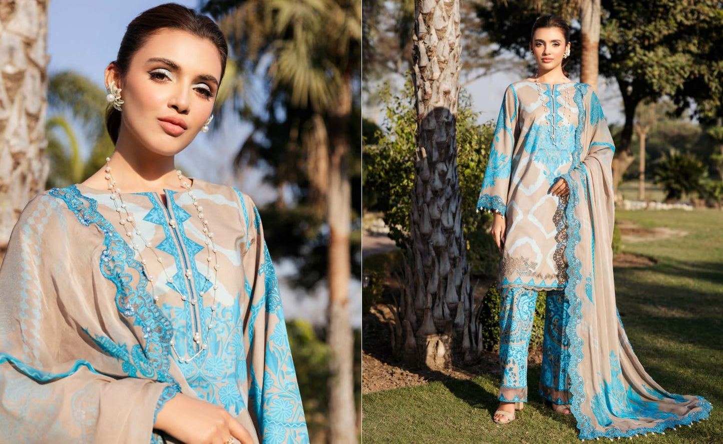CHARIZMA SHEEN Embroidered Lawn