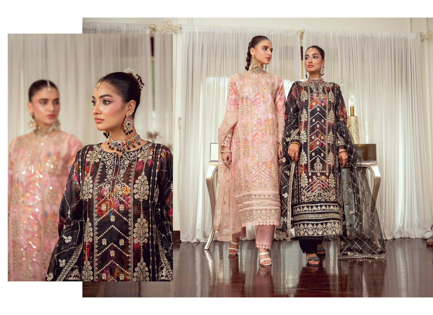 BINT-E-NOOR ORGANZA Embroidered  ZORALINE