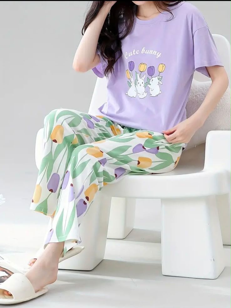 Printed Night Suit