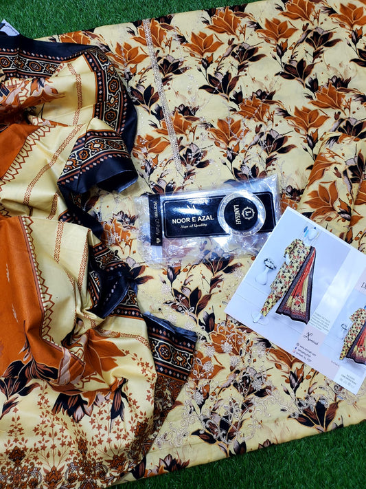 NooR Azal Embroidered 3 Pcs Collection