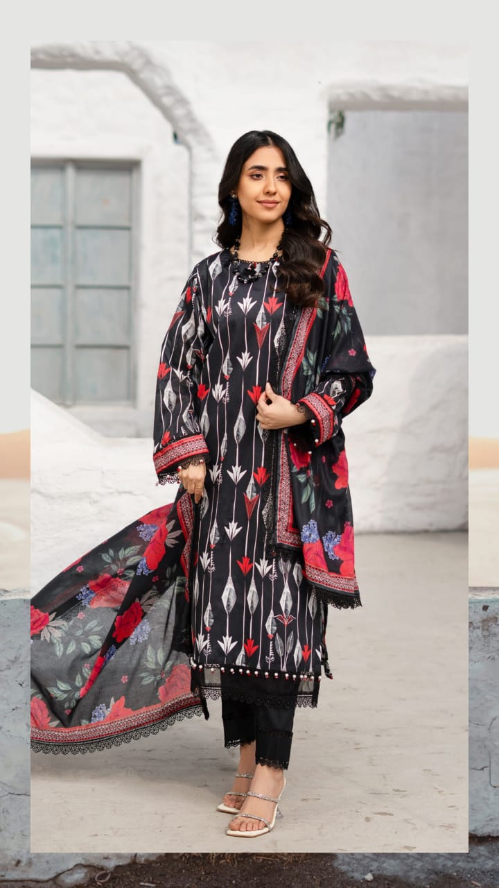 Colors Digital Printed Lawn