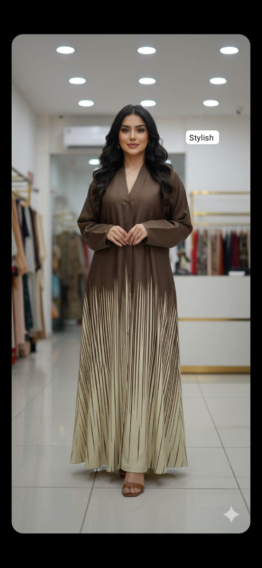 Front open abaya