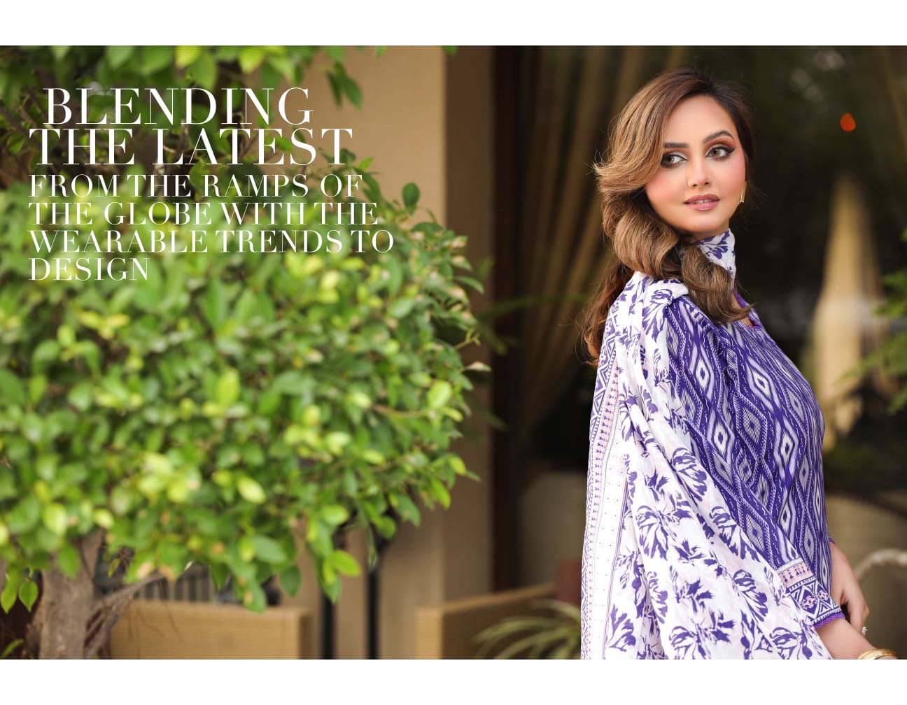Bin Naeem DIGITAL PRINTED LAWN platinum