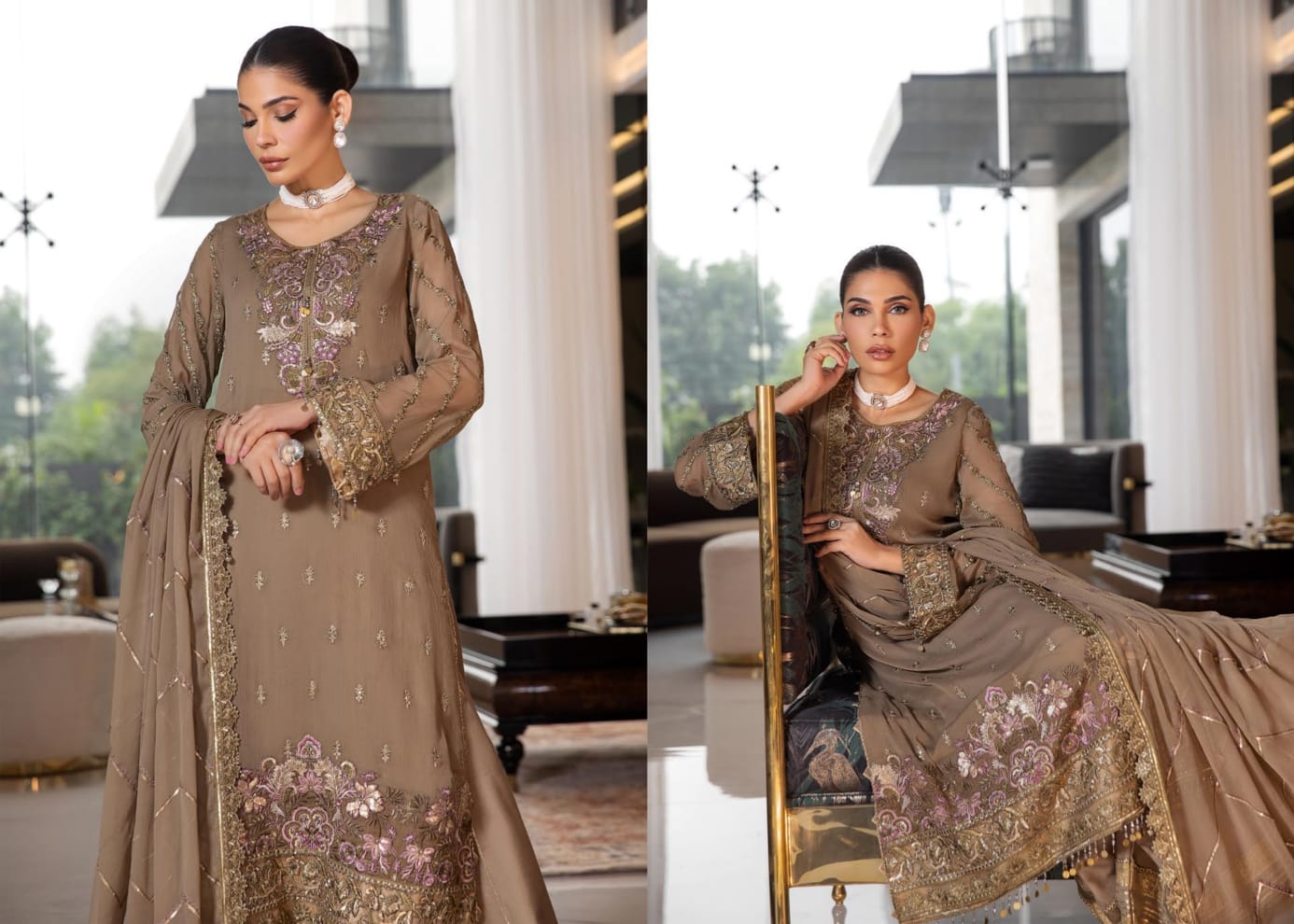 Afsaneh Luxury Pure Bamber Chiffon Collection