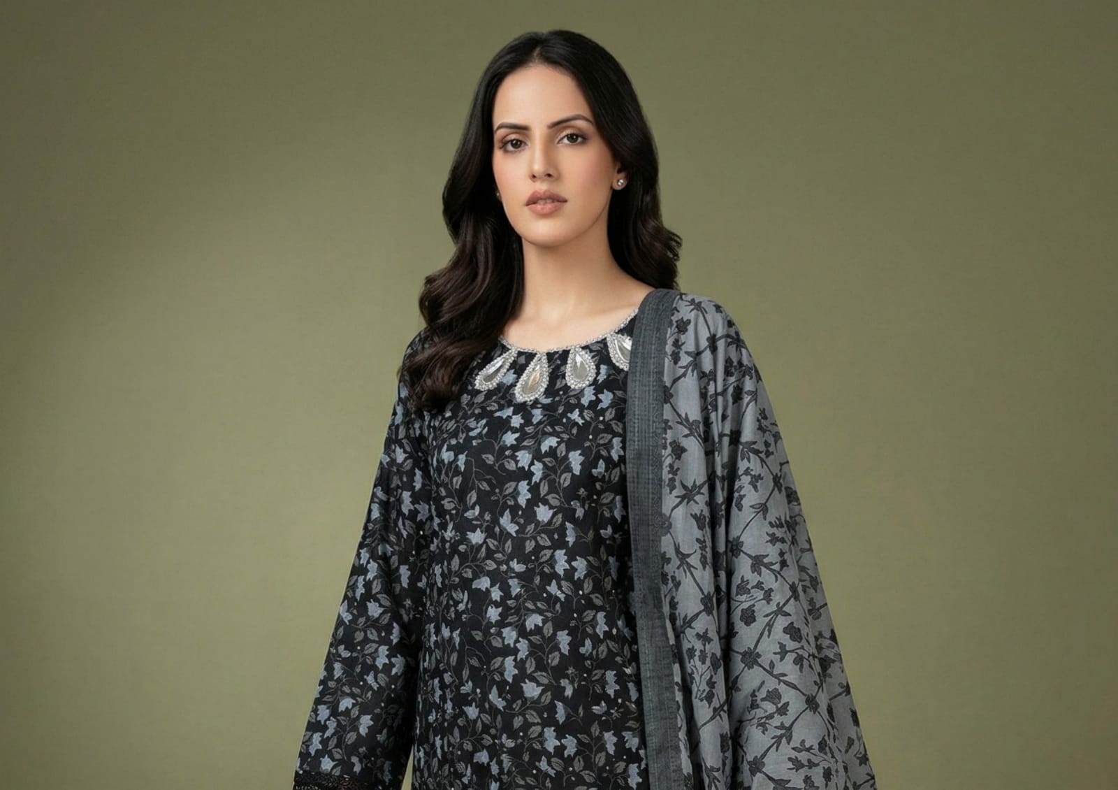 BLACK & WHITE DIGITAL PRINED LAWN COLLECTION 2026