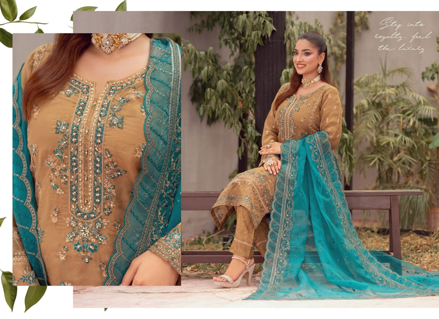 FALIHA Fancy ORGANZA Embroidered Collection 𝟸𝟶𝟸𝟼