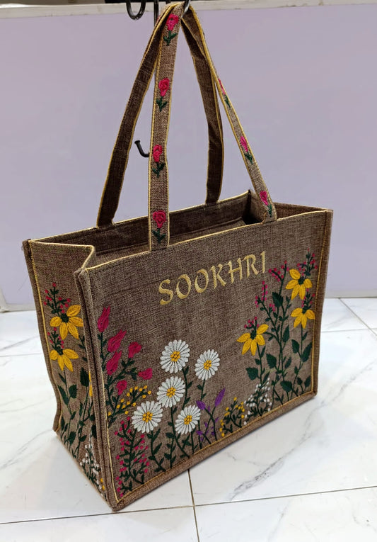 Sookhri brand with full Embroidery tod bag