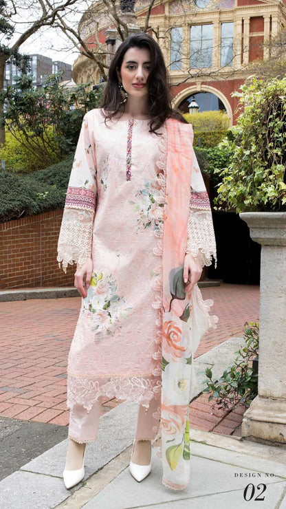 ALZOHAIB SUNSHINE BLOOM England Stories Embroidered Lawn