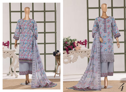 Samira Digital Printed Embroidered Chikankari Lawn Collection