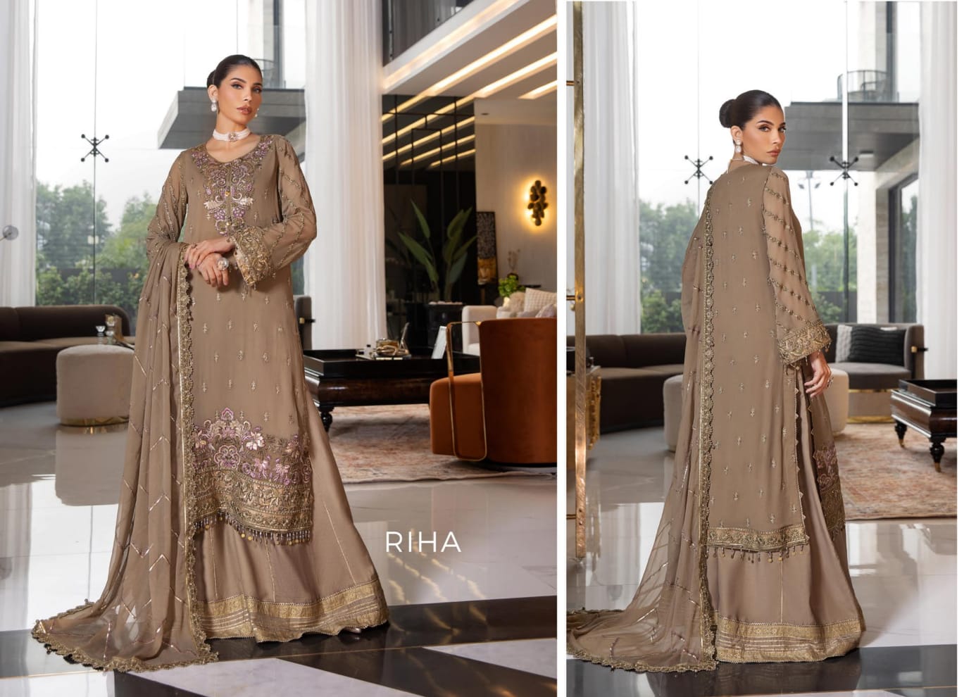 Afsaneh Luxury Pure Bamber Chiffon Collection