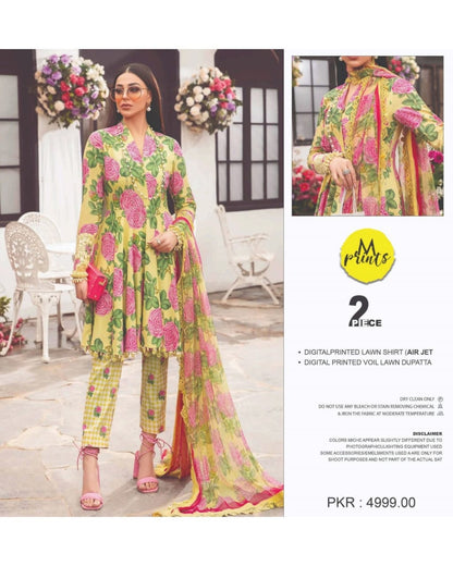 Maria-B Lawn Shirt & Lawn Dupatta