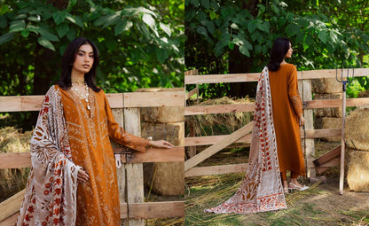 Embroidered leather peach collection