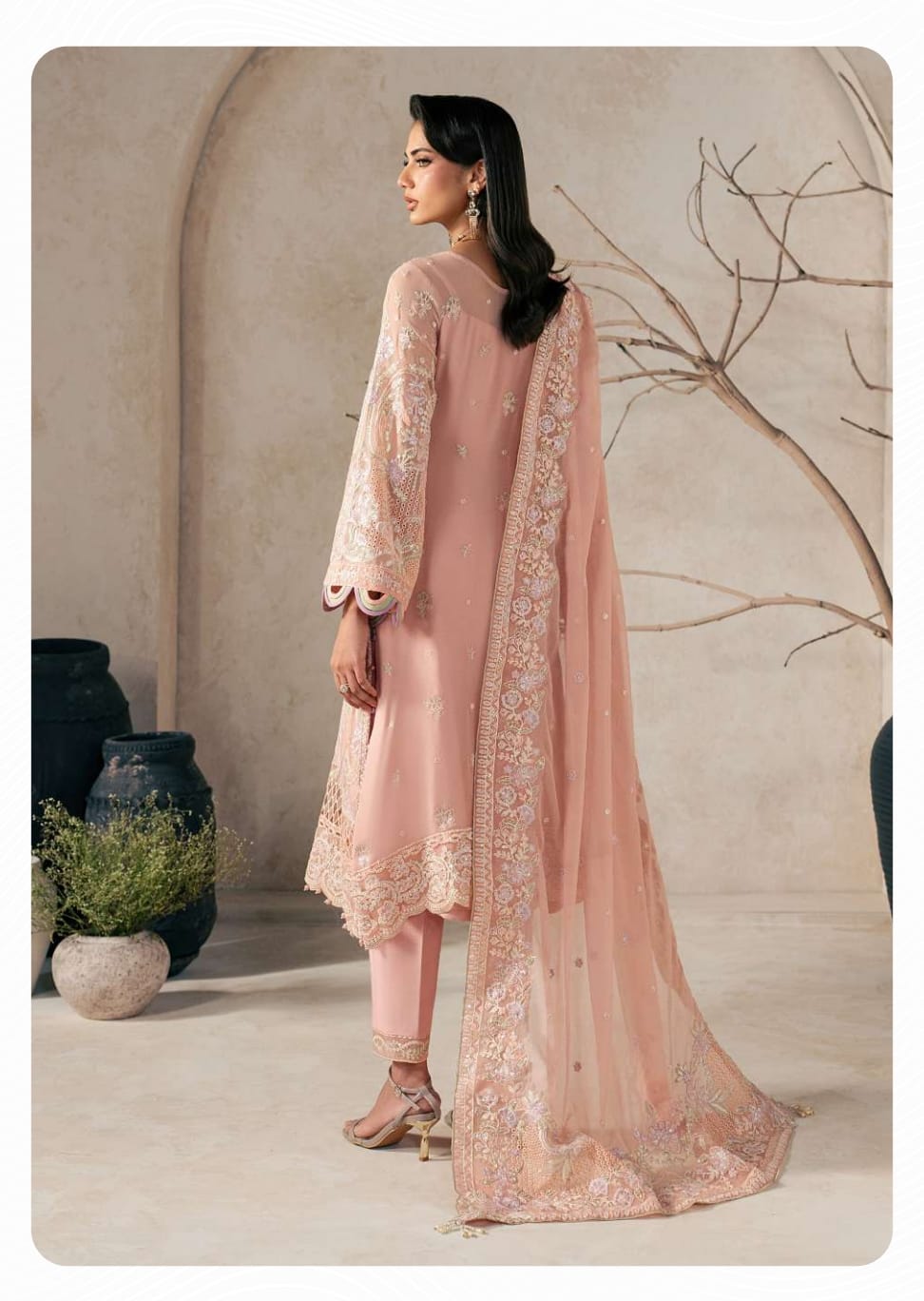 Gulaal Unstitched Embroidered Chiffon