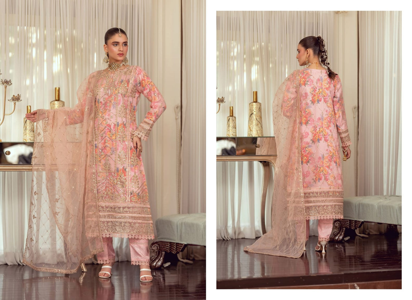 BINT-E-NOOR ORGANZA Embroidered  ZORALINE