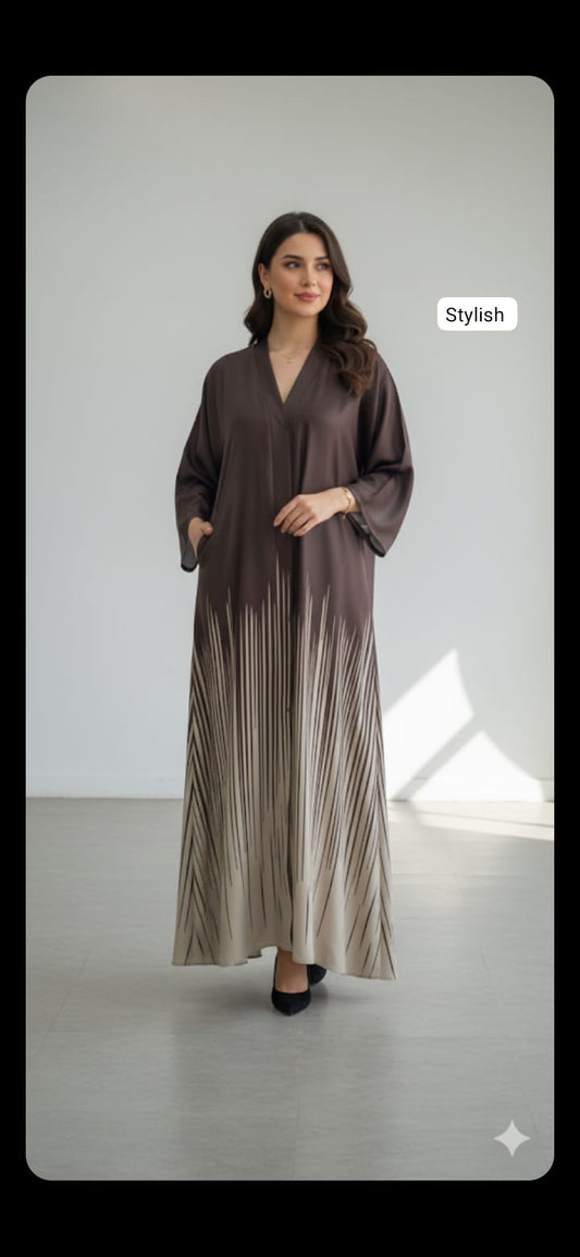 Front open abaya